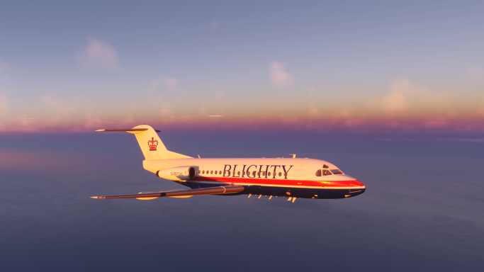 G-BFOK Blighty Virtual Airlines Fokker F28