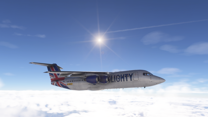 G-BLRJ Blighty Virtual Airlines Avro RJ100